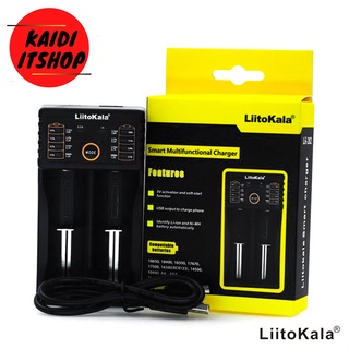 เครื่องชาร์จ LiitoKala Lii-202 เครื่องชาร์จถ่าน Li-Ion 18650 18350 16340 14500 26650 Ni-MH Ni-Cd AA AAA