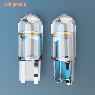 Risingmeup (~) Cob Glass W5W Led T10 ไฟติดป้ายทะเบียนรถยนต์ 6000K