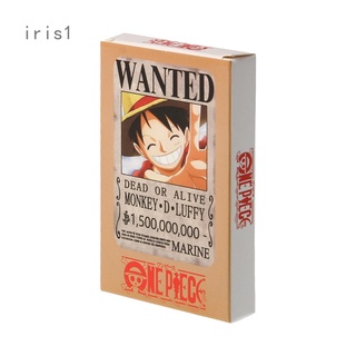 การ์ดกระดาษ One Piece Wanted ลายการ์ตูนอนิเมะ