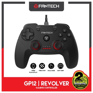 FANTECH GP12 REVOLVER Gaming Controller จอยเกมมิ่ง joystick ระบบ X-input คอนโทรลเลอร์รูปทรงสไตล์ X-BOX ONE สำหรับ PC/PS