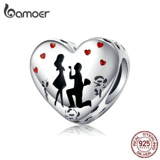 BAMOER Fashion Charm 925 Silver Fit Original Bracelet Marry Me