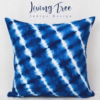 Shibori Indigo Pillow Cover ปลอกหมอนอิง มัดย้อม Pillow case สไตล์ชิโบริ