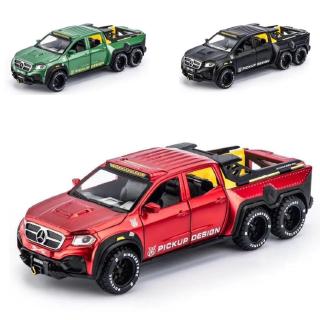 โมเดลรถปิ๊กอัพ 1:28 Mercedes-Benz X-Class Exy 6X6 ของเล่นสําหรับเด็ก