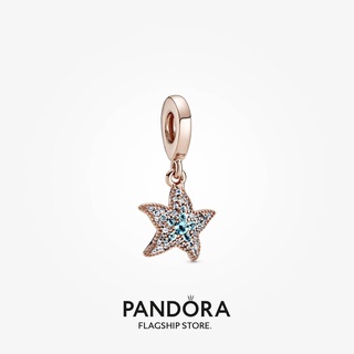 Pandora จี้รูปปลาดาว กุหลาบ ของขวัญวันเกิด สําหรับสุภาพสตรี p825