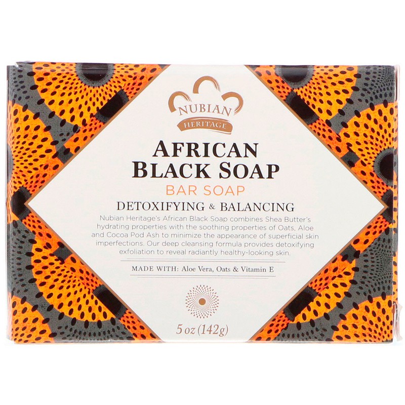 Nubian Heritage, African Black Bar Soap สบู่รักษาสิวสุดฮิตในอเมริกา