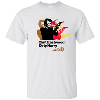 Gildan เสื้อยืด ผ้าฝ้าย ทรงหลวม พิมพ์ลาย Dirty Harry Clint Eastwood G200 สําหรับผู้ชายS-5XL