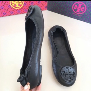 Tory Bruch Reva Flat Shoes สี Dark Navy