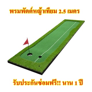 2.5 เมตรพรมพัตต์กอล์ฟหญ้าเทียม 🔥พรมซ้อมพัตต์กลางแจ้ง  พรมซ้อมพัตต์ Putting mat กรีนซ้อมพัตต์หญ้าเทียมยาว 2.5 เมตร