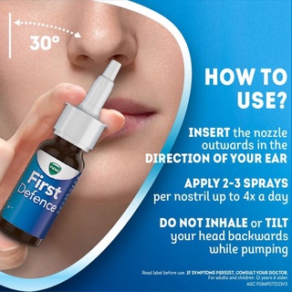 Vick First Defence Nasal Spray 15 ml วิคส์ สเปร์ยพ่นจมูก หวัด 15 มล.