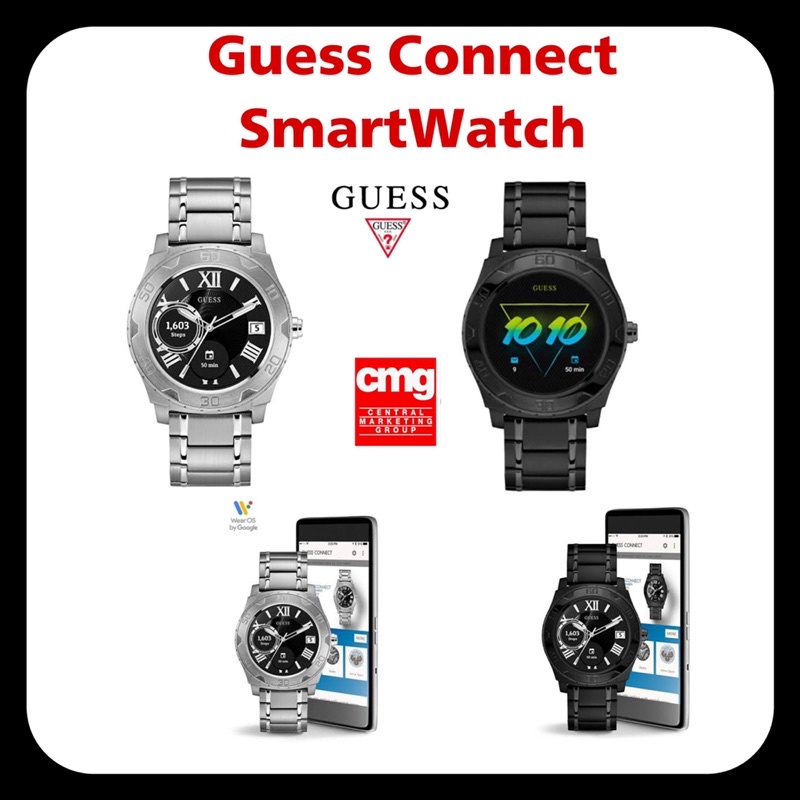 GUESS Connect Smartwatch Android Wear OS ของแท้ 💯% รับประกันศูนย์ CMG (สินค้าหายาก ลดราคาพิเศษ)