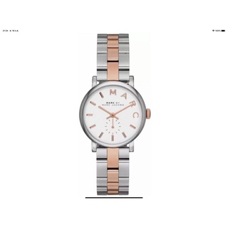 นาฬิกา MARCH JACOBS WOMENS MBM3331 BAKER QUARTZ พร้อมกล่อง (ใหม่)