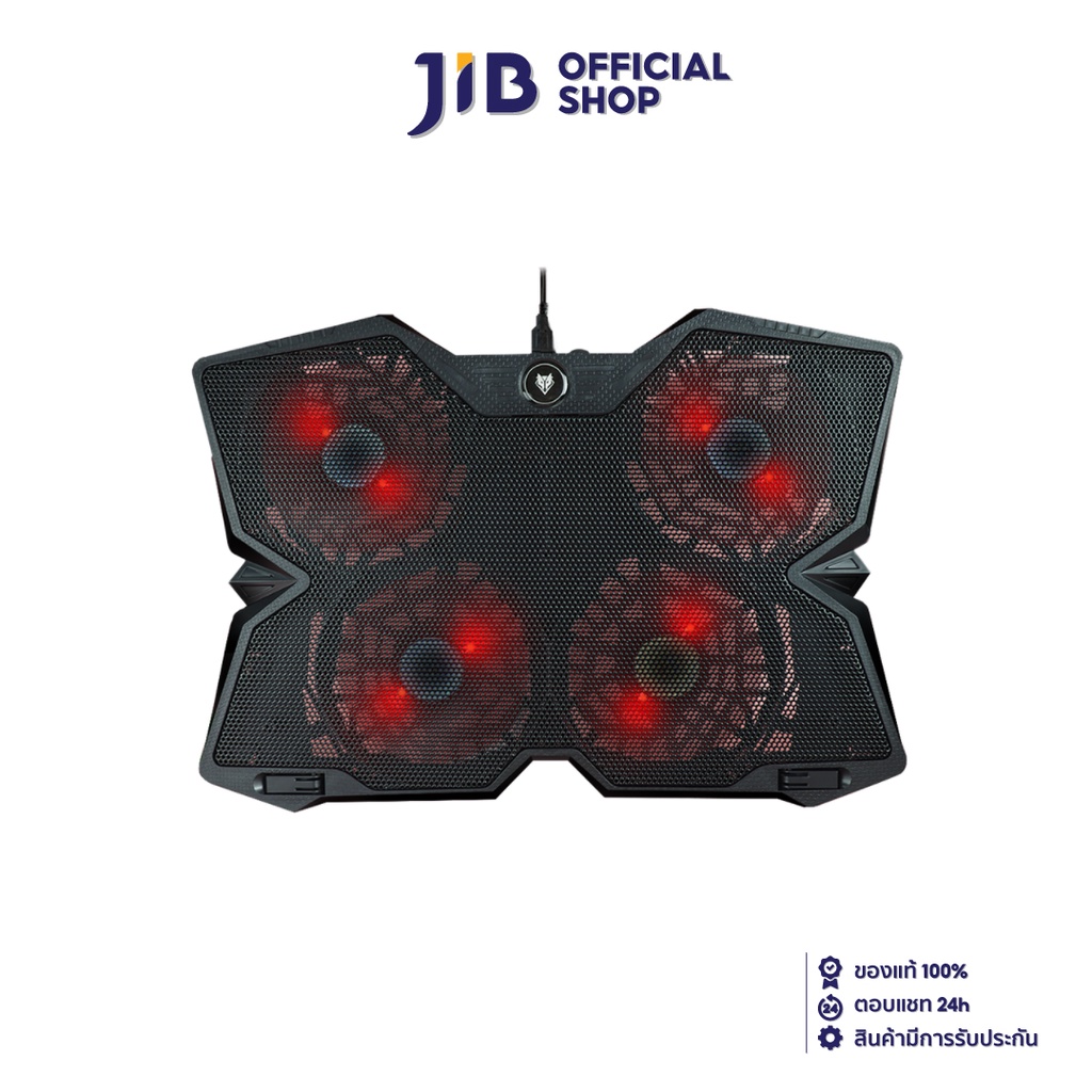 NUBWO COOLING PAD (อุปกรณ์ระบายความร้อนโน้ตบุ๊ค) NF234 BALDUR (BLACK)