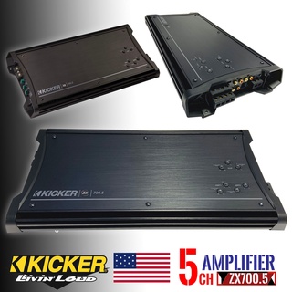 POWER AMPLIFIER Kicker รุ่นZX700.5 ZX Series  5แชนเนล แอมป์อเมริกาแท้