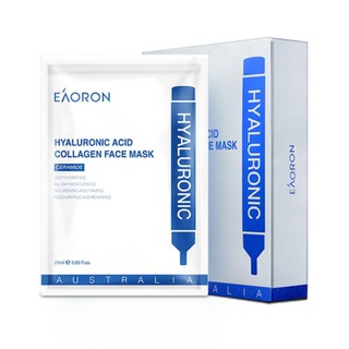 Eaoron Hyaluronic Acid Collagen Face Mask (5 Sheets/ Box) แผ่นมาส์กหน้าผสมไฮยาลูรอน