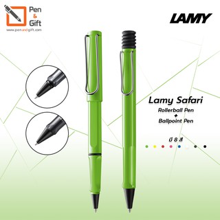 LAMY Safari Rollerball Pen + LAMY Safari Ballpoint Pen Set ชุดปากกาโรลเลอร์บอล ลามี่ ซาฟารี + ปากกาลูกลื่น ลามี่ สีเขียว