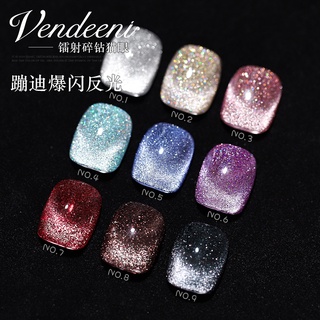 WE- VENDEENI เซ็ทสี9สีเจลแฟลชแคทอาย A58 แถมชาร์ต+เล็บ