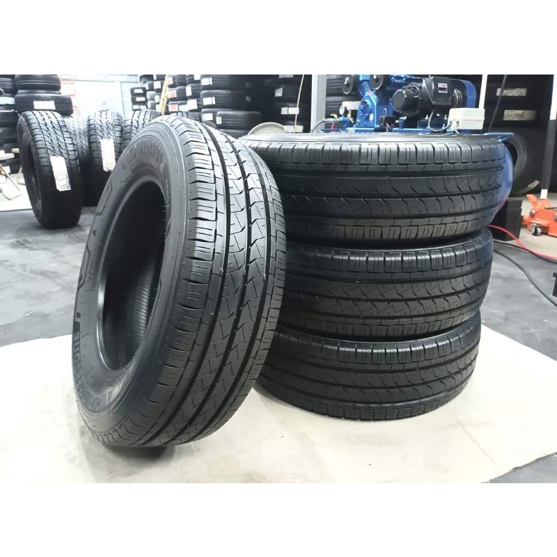 ยางมือสอง 225/65R16 Bridgestone Duravis R660a  ผลิตปี 2021 พร้อมจุ๊บลมแปซิฟิก 4 ตัว จัดส่งฟรีมีเก็บป