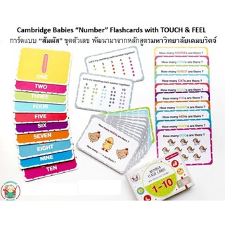 การ์ด Cambridge Babies number 1-10 เสริมพัฒนาการด้านการสัมผัส