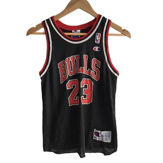 Vtg NBA CHICAGO BULLS  23 JORDAN CHAMPION   อก 17-18 ยาว 24 นิ้ว