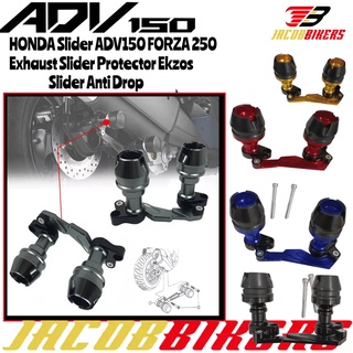 ตัวกันล้มท่อไอเสีย CNC สําหรับรถจักรยานยนต์ HONDA ADV150 FORZA 250