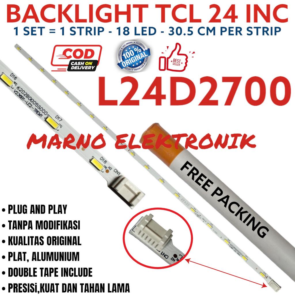 TCL 24IN 24D SMD L24D2700 L 24D2700 L-24D2700 BL 18K ไฟ LED