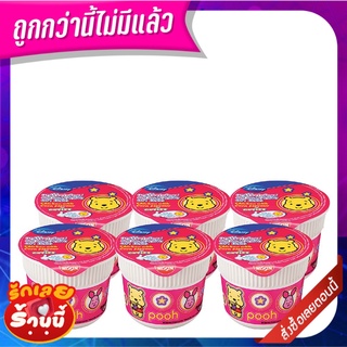 นิสชิน โดราเอมอน บะหมี่กึ่งสำเร็จรูป รสไก่ข้าวโพด 40 กรัม x 6 ถ้วย NISSIN Mini Cup Instant Noodle Doraemon Chicken With