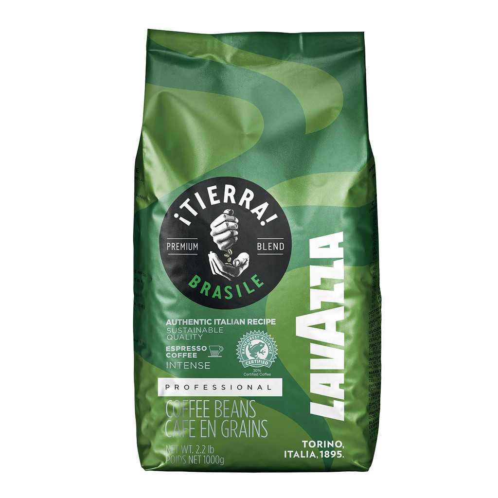 Lavazza เมล็ดกาแฟ ลาวาซซา !Tierra! Brasile Blend ขนาด 1000 กรัม