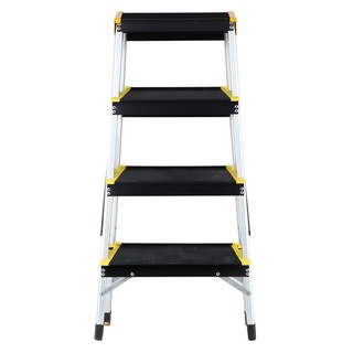 2-WAY/4-STEP STEP LADDER MATALL BLACK/YELLOW บันได 2 ทาง 4 ขั้น  สีดำ/สีเหลือง บันไดทรงA บันได เครื่องมือช่างและฮาร์ดแวร