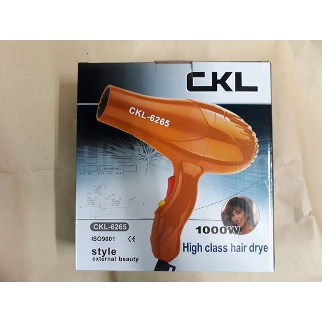 CKL ไดร์เป่าผม 1000 วัตต์ รุ่น CKL-6265 ( สีฟ้า )