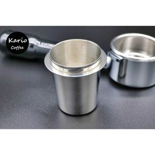ถ้วยโดส กระบอก รองผงกาแฟไม่ให้หก 51mm 53mm 58mmงผง กระบอกโดสกาแฟ Silver ถ้วยสแตนเลส ตวงเมล็ด มีให้เลือกสองสี
