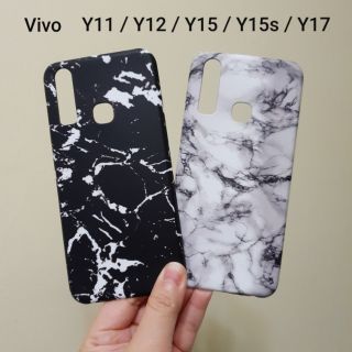 เคสแข็ง Vivo Y11 Y12 Y15 Y15s Y17 ลายหินอ่อน เคสเปิดบน เปิดล่างนะคะ (ตอนกดสั่งซื้อ จะมีรุ่นและสีให้เลือกก่อนชำระเงินค่ะ)