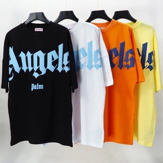 เสื้อยืด Palm Angels Unisex คอลเลคชั่น  เสื้อยืดคอกลมผ้าฝ้าย