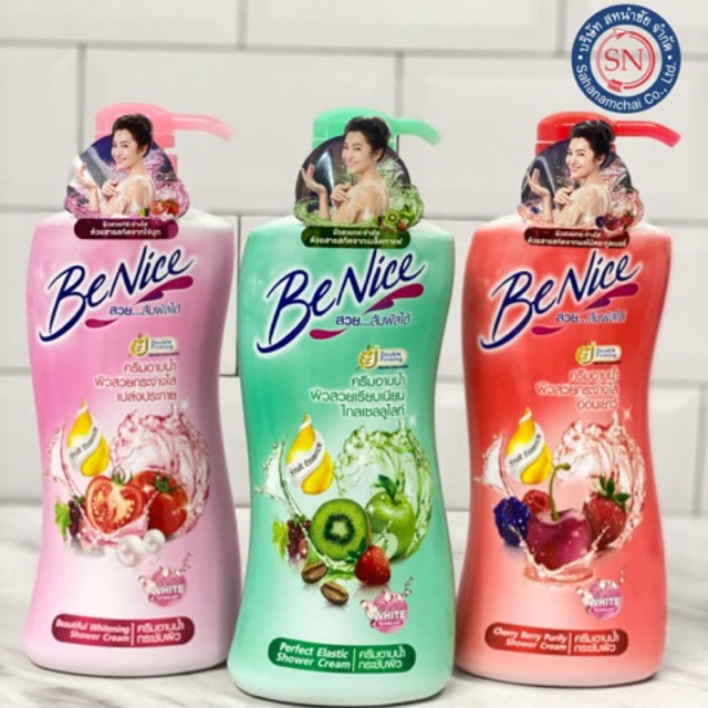 ครีมอาบน้ำบีไนซ์ 400 มล. (ขวดฝาปั๊ม)