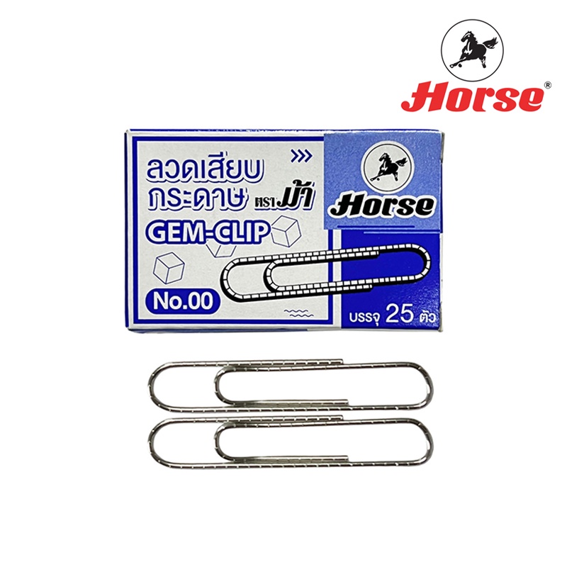 HORSE مشابك ورق دائرية 50 مم (25 مشبك) — صورة 2