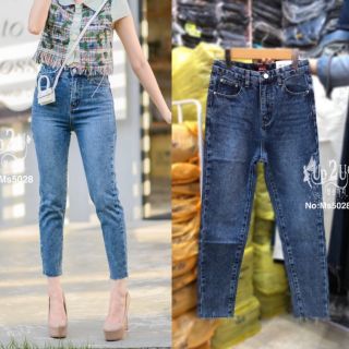 MS5028#ยีนส์บอยฟอกสีกลางๆมีS-XL #my style