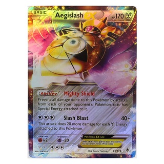 Aegislash EX 65/119 กิลการ์ด Pokemon Matt Card ภาษาอังกฤษ