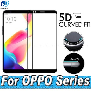 สีดำ OPPO A1 A5 A7 A9 A12 A15 A31 A39 A53 A55 A57 A59 A71 A77 A83 A92 A5s 2018 2019 2020 4G 5G เต็มจอ ปกป้อง ฟิล์ม กระจกนิรภัย ป้องกันจอ