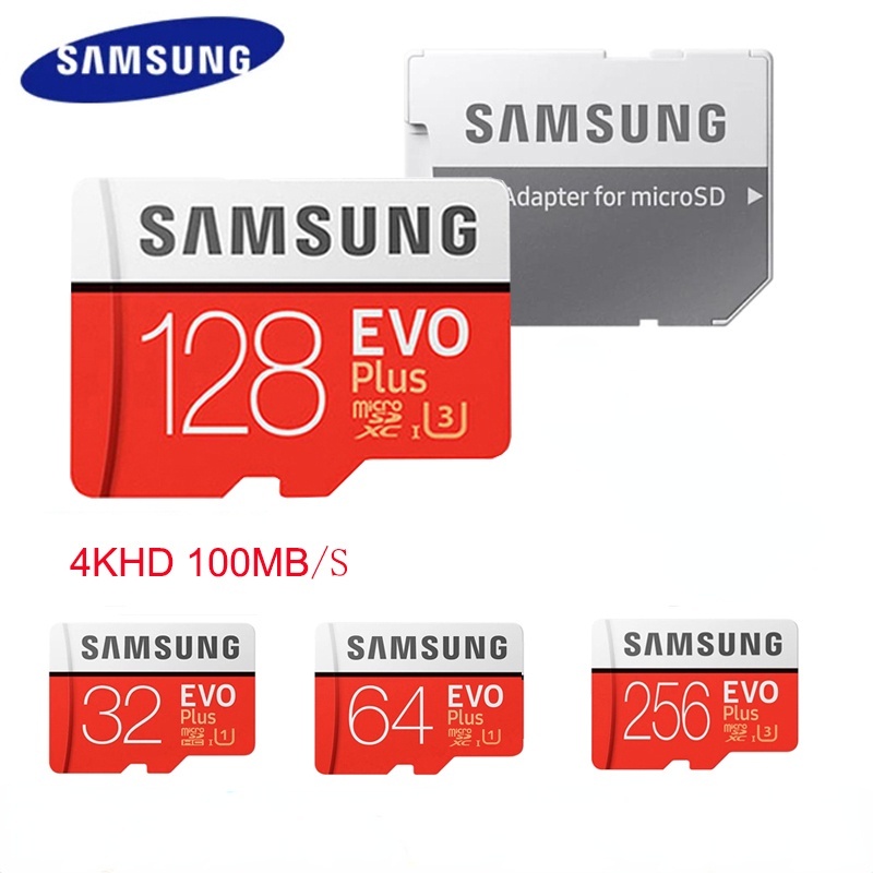 SAMSUNG EVO Plus Micro SD Card 128GB 64GB 32GB 512GB 256GB Micro SD  Card SD Memory U1 U3 4K