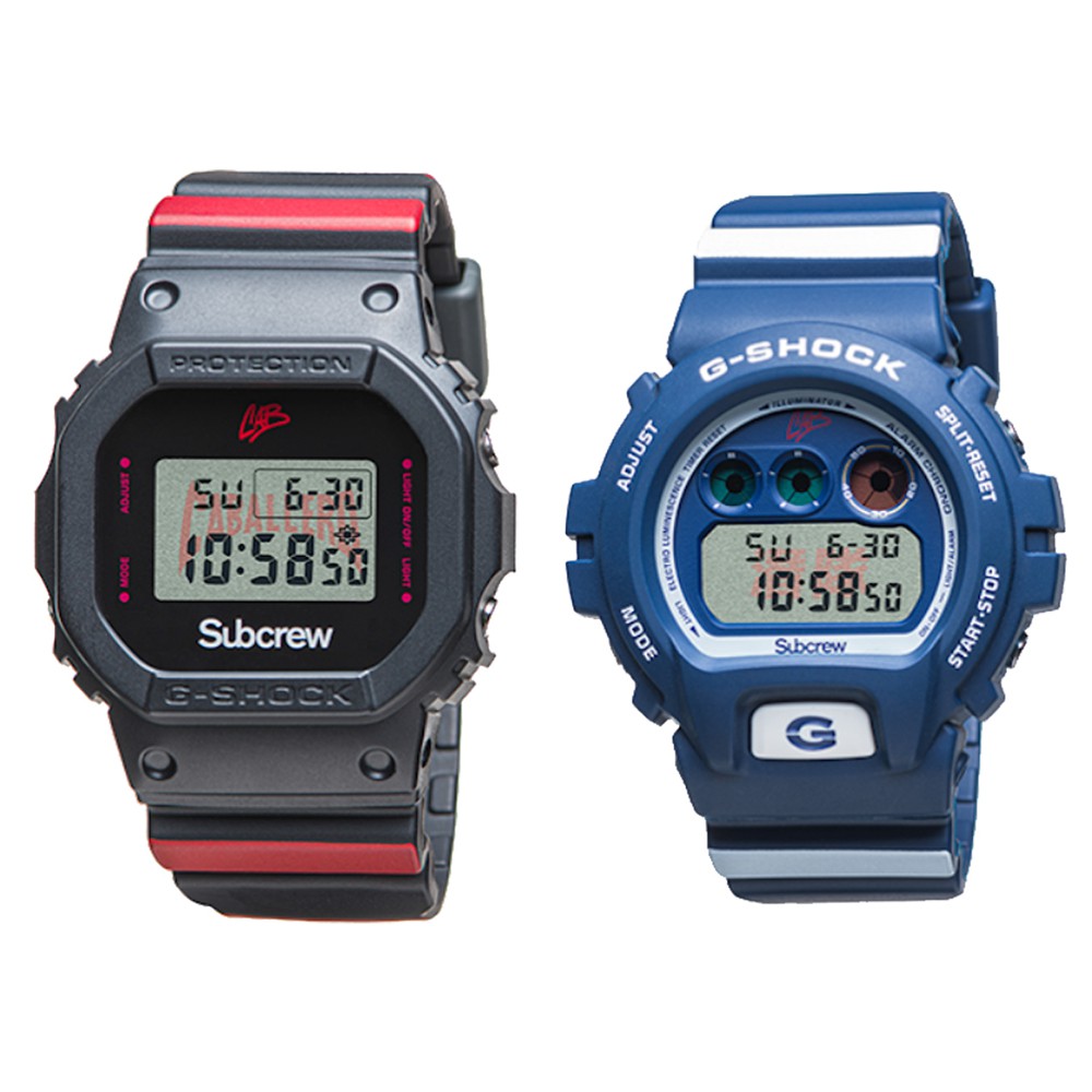 Casio G-Shock นาฬิกาข้อมือผู้ชาย สายเรซิ่น รุ่น DW-5600SSC20-1PRSSS/DW-6900SBC20-1PRSSS SUBCREW