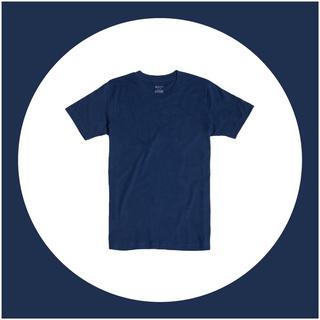 ส่งฟรี เสื้อยืดคอกลมสีเทาอากาศ(น้ำเงินเข้ม) Dark Blue Crew