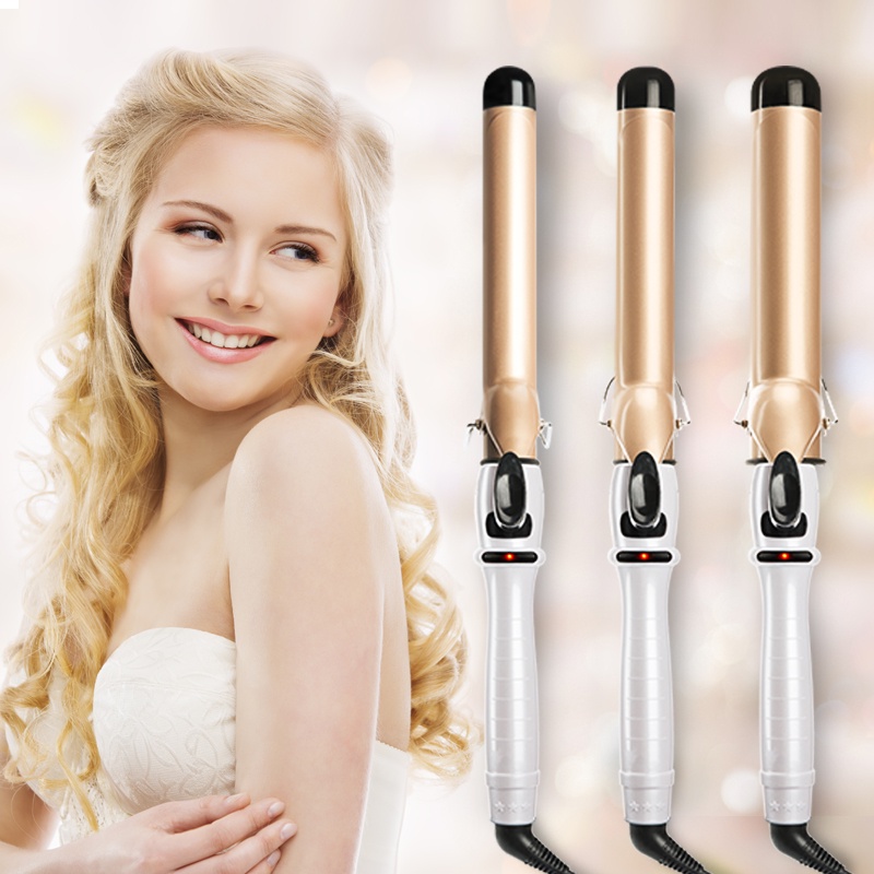 ผมดัดผมAofeilei 1938 mm Ceramic Electric Hair Curler 38mm Hair Curling