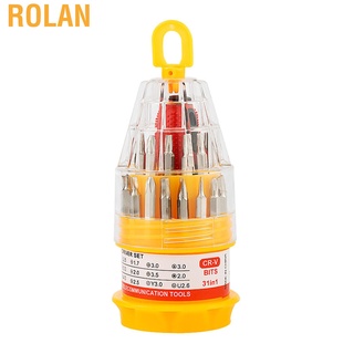 Rolan 31 in 1 Screwdriver Set 45# Carbon Steel Electronics Repair Kit Tools for Mobile Phone