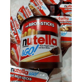 Nutella &amp; Go ช็อคโกแลตนูเทลล่าพร้อมแท่งบิสกิต จำนวน 1 กล่อง