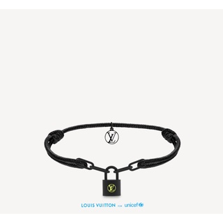 Louis Vuitton สร้อยข้อมือไทเทเนียม สีดํา 2022