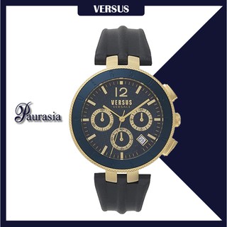 [ของแท้] Versus by Versace นาฬิกาข้อมือ ผู้ชาย รุ่น VERSUS VSP762-218 LOGO GENT D/BLUE S/BLUE STRAP paurasia ปอเรเซีย