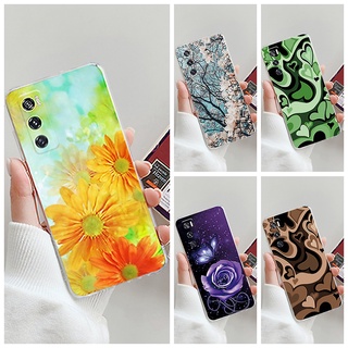 เคสโทรศัพท์มือถือ ลายดอกไม้ หัวใจ หรูหรา สําหรับ VIVO V20SE V2022 V2023 V20SE V 20SE 6.44 นิ้ว