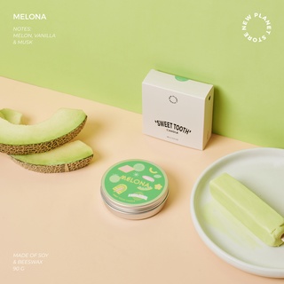 Newplanet_store เทียนหอม กลิ่น Melona 90 g