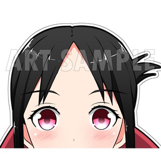 Kaguya shinomiya สติกเกอร์ 2 ชิ้น  Kaguya Sticker Kaguya-sama wa Kokurasetai อะนิเมะ Peeker อนิเมะสติ๊กเกอร์