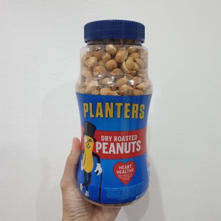 Planters Dry Roasted Unsalted Peanuts 453g  ชาวไร่ถั่วลิสงอบแห้งรสจืด 453 กรัม