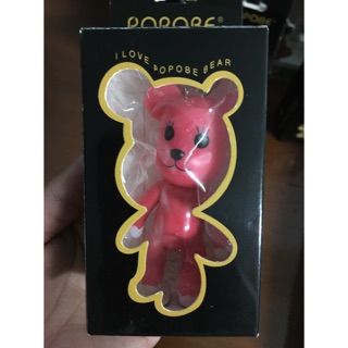 Popobe Bear พวงกุญแจสีชมพู